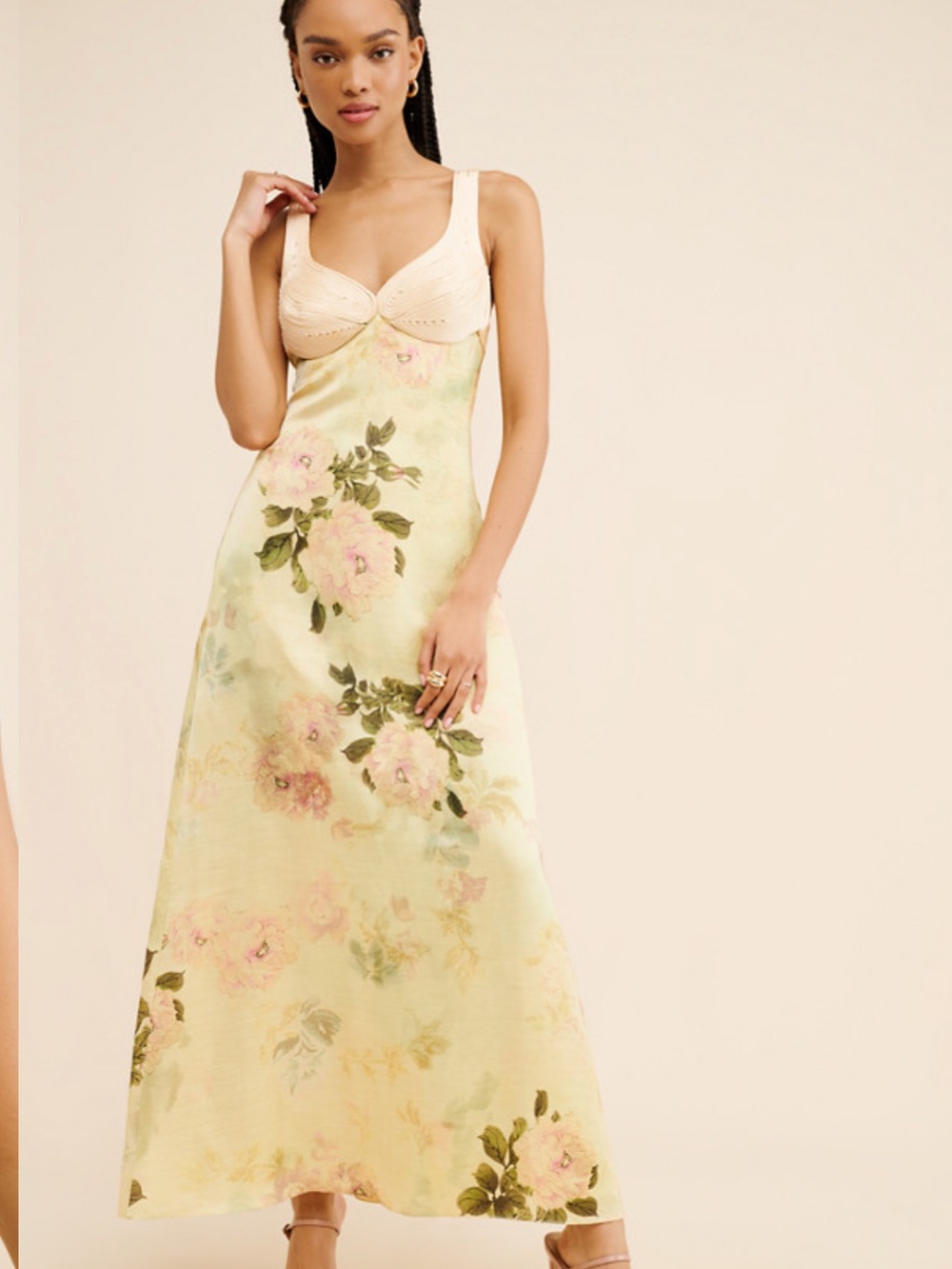 Floral Maxi Slip Dress - Picture 2 of 7
